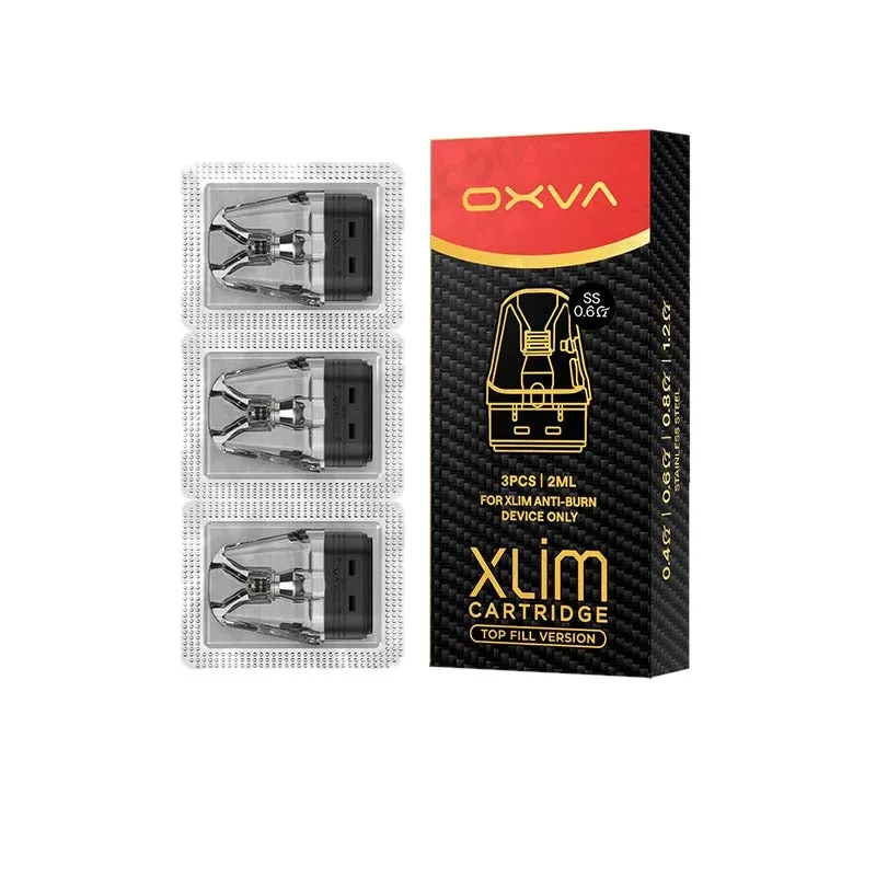 OXVA XLIM Top Fill Stainless Steel 0.6 Ohm Pod (Pack of 3)