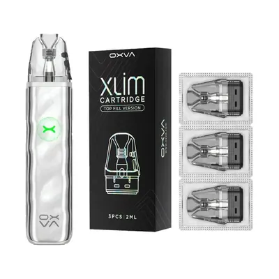 OXVA XLIM Go 2 Metal Silver + Pods Bundle